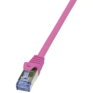 2direct LogiLink PrimeLine Câble réseau Cat6A S/FTP AWG26 PIMF LSZH 2 m Rose pas cher