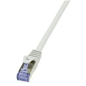 LogiLink PrimeLine Câble réseau Cat6A S/FTP AWG26 PIMF LSZH 0,50 m Gris pas cher