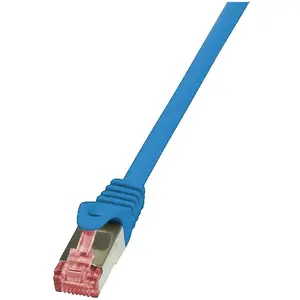 2direct LogiLink PrimeLine Câble réseau Cat6 S/FTP AWG27 PIMF LSZH 2 m Bleu pas cher