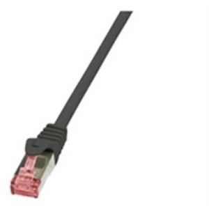 LogiLink PrimeLine Câble réseau Cat6 S/FTP AWG27 PIMF LSZH 0,50 m Noir