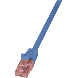 2direct LogiLink PrimeLine Câble réseau Cat6 U/UTP AWG24 LSZH 2 m Bleu pas cher