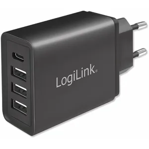 Chargeur usb intérieure logilink pa0221 - courant de sortie 2400 ma - 4 x usb-c  femelle, usb-aVendu parkaufland