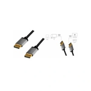 Comparateur de prix : Logilink CDA0100 Câble de connexion DisplayPort 4K/60 Hz, aluminium, noir/gris, 1 m