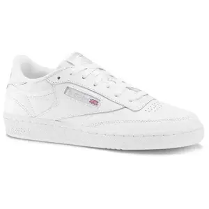 Reebok Club C 85, chaussures de gymnastique unisexes, Black White Vector Red, 42.5 EU