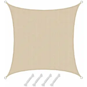 AMANKA Voile d'ombrage en PE-HD toile carrée de jardin 3x3m pour faire... pas cher