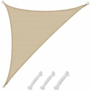 Amanka Voile d'ombrage UV 3,6x3,6x5,1 HDPE Triangle Protection Solaire... pas cher