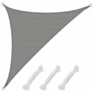 Amanka Voile d'ombrage UV 3x3x4,25 HDPE Triangle Protection Solaire To... pas cher