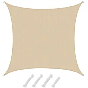 Amanka 5x5 Voile d'Ombrage Perméable à l'Eau - Toile Ombrage Voile Voi... pas cher