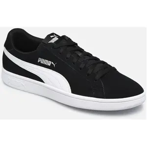 PUMA Smash V2, Baskets Mixte, Puma Noir Puma Blanc Puma Gris Métallisé, 43 EU pas cher
