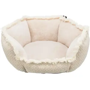 TRIXIE Lit Boho, Angulaire, 50 × 50 cm, Beige - 38212 pas cher