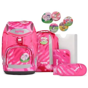 Comparateur de prix : ergobag Pack-Set 6-teilig KuntBärbuntes Einhorn [159817] - sac d'écol...