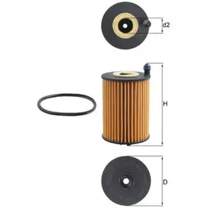 Comparateur de prix : Mahle KNECHT FILTER Filtre à huile pour AUDI: Q5, A6, A4, A5, A7 (Ref: OX 1266D)