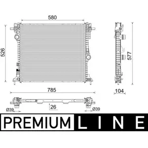 Comparateur de prix : Mahle Radiateur, refroidissement du moteur BEHR *** PREMIUM LINE *** CR2599000P