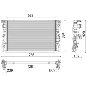 Comparateur de prix : MAHLE Aftermarket Radiateur moteur pour BMW: Série 5 (Ref: CR 2635 000P)