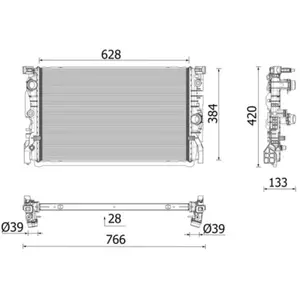 Comparateur de prix : Radiateur moteur MAHLE CR 2696 000P