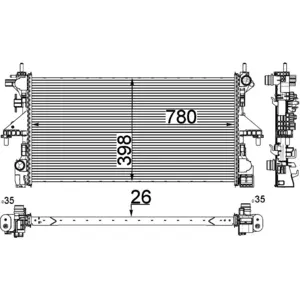 Comparateur de prix : MAHLE CR 808 000P refroidisseur et liquide de refroidissement