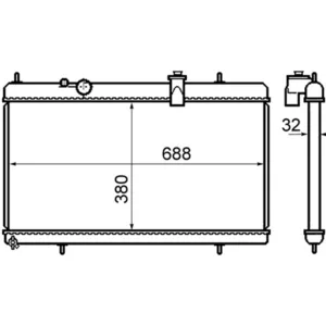 MAHLE CR 801 000S refroidisseur et liquide de refroidissement pas cher