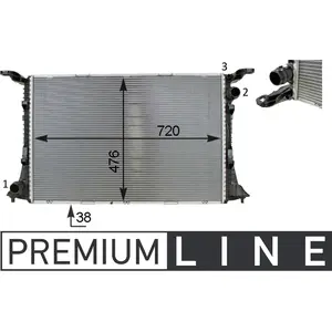 MAHLE CR 82 000P refroidisseur et liquide de refroidissement