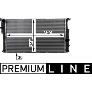 MAHLE Aftermarket Radiateur moteur pour BMW: Série 3 (Ref: CR 1725 000P) pas cher