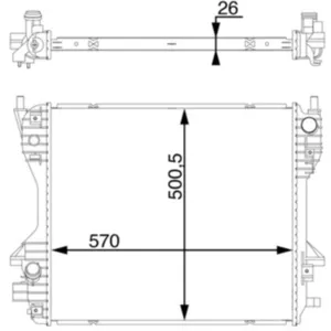 MAHLE CR 1363 000S refroidisseur et liquide de refroidissement