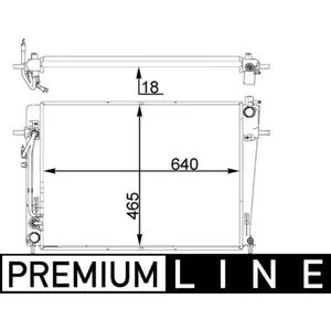 Radiateur moteur MAHLE CR 1406 000P pas cher