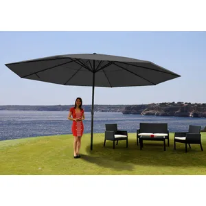 Comparateur de prix : Mendler Parasol Meran Pro, Parasol Pour Marché Sans Volants Ø 5m Polye...