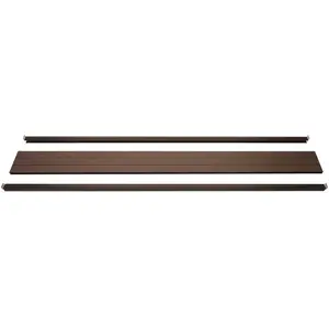 Comparateur de prix : Mendler Set de finition pour brise-vue WPC Sarthe, profil de finition 180cm, brun