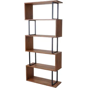 HHG - Bibliothèque Dohna, étagère independane, 183x80cm, structure 3D,... pas cher