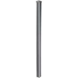 HEGELE Poteau en wpc pour clôture Sarthe en wpc, pilier, système de connexion 1,88, gris pas cher