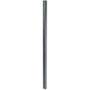 HEGELE Poteau en aluminium pour clôture Sarthe en wpc, pilier, système de connexion 1,86, gris pas cher
