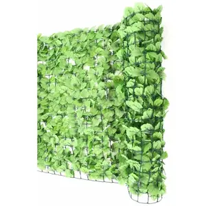 HHG Haie artificielle/brise vue pour balcon, feuilles, 300x150cm pas cher