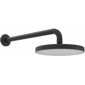 Basicjet - Douche de tête 20 cm, bras de douche 35 cm, noir mat 4436010033 - HansaVendu paramazon