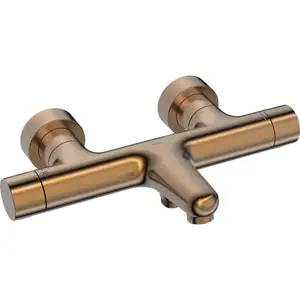 Hansa Prisma - Mitigeur thermostatique de baignoire, bronze brossé 5810230181 pas cher