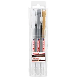 Comparateur de prix : Edding Set de Stylos Roller Gel 2185 - 0,7 mm - Blanc, Doré, Argent - 3 pcs