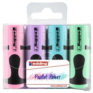 Comparateur de prix : Set de Mini surligneurs Edding - Pastel - 4 pcs
