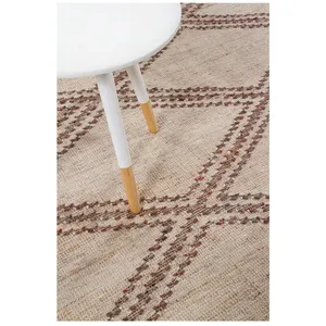 Carpet Living Tapis intérieur extérieur tissé plat Beige 140x200 cm pas cher