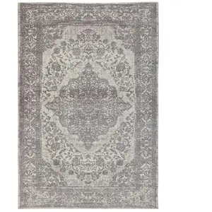 Novatrend Tapis de salon en coton gris 160x230 cm