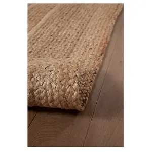 Novatrend Tapis de salon tissé main en jute Beige 120x170 cm pas cher