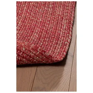 CarpetLiving*com Tapis oval plat intérieur et extérieur design Tasy Rouge 160x230 pas cher