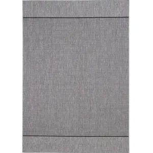 Novatrend Tapis de salon moderne tissé plat Gris 120x170 cm pas cher