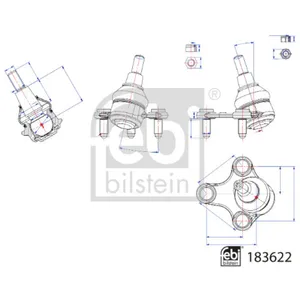 Rotule de suspension FEBI BILSTEIN 183622 pas cher