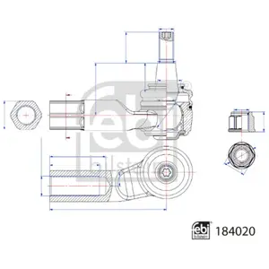 Rotule de direction FEBI BILSTEIN 184020 pas cher