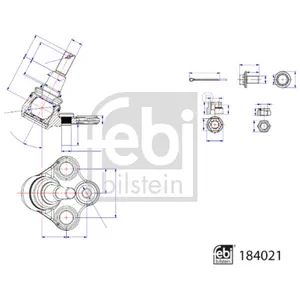 Comparateur de prix : FEBI BILSTEIN Rotule de suspension pour TOYOTA: BZ4X, RAV4 (Ref: 184021)