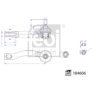 FEBI BILSTEIN Rotule de direction pour TOYOTA: Yaris (Ref: 184606) pas cher