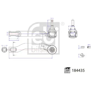 FEBI BILSTEIN Rotule de direction pour NISSAN: Note (Ref: 184435) pas cher