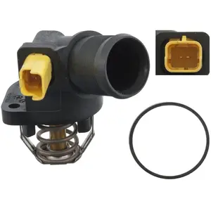 febi bilstein 170586 Thermostat mit Gehäuse, Dichtung und Temperaturschalter, 1 Stück