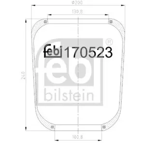 Soufflet à air, suspension pneumatique FEBI BILSTEIN 170523 pas cher