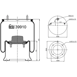 Soufflet à air, suspension pneumatique FEBI BILSTEIN 39910 pas cher