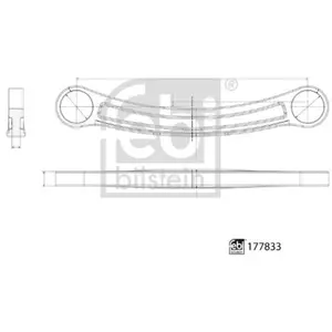 Bras de suspension FEBI BILSTEIN 177833 Essieu arrière, droite, avant pas cher