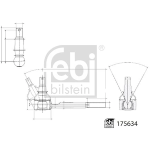 FEBI BILSTEIN Rotule de direction pour TESLA: Model S (Ref: 175634)
